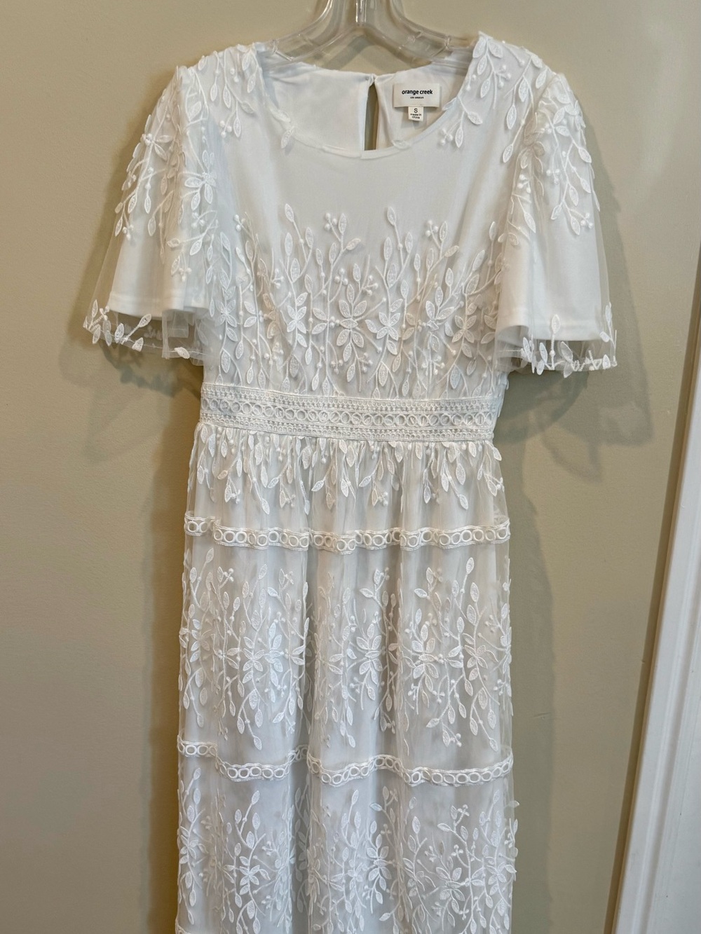 Orange Creek 3D Embroidered Dress